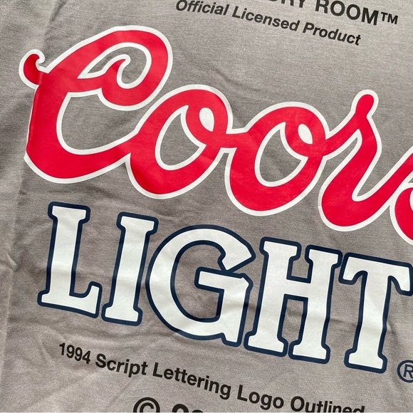 Urban Outfitters The Laundry Room X Coors Light Beer Official Tee - Picture 11 of 15